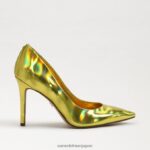 jp Sam Edelman 女性 ヘーゼル色のポインテッドトゥヒール ミモザゴールドメタリック 4NFV0P155 履物 - Image 2