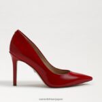 jp Sam Edelman 女性 ヘーゼル色のポインテッドトゥヒール ルビーレッドのパテントレザー 4NFV0P161 履物 - Image 2