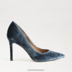 jp Sam Edelman 女性 ヘーゼル色のポインテッドトゥヒール ディープサファイアベルベット 4NFV0P170 履物 - Image 2
