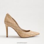 jp Sam Edelman 女性 ヘーゼル色のポインテッドトゥヒール 天然マルチラフィア 4NFV0P142 履物 - Image 2