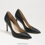 jp Sam Edelman 女性 ヘーゼル色のポインテッドトゥヒール 黒い革 4NFV0P146 履物