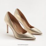 jp Sam Edelman 女性 ヘーゼル色のポインテッドトゥヒール ライトゴールドの革 4NFV0P147 履物