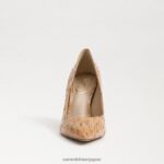 jp Sam Edelman 女性 ヘーゼル色のポインテッドトゥヒール 天然コルク 4NFV0P158 履物 - Image 3