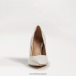 jp Sam Edelman 女性 ヘーゼル色のポインテッドトゥヒール 明るい白い革 4NFV0P164 履物 - Image 3