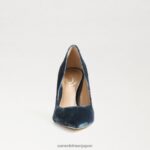 jp Sam Edelman 女性 ヘーゼル色のポインテッドトゥヒール ディープサファイアベルベット 4NFV0P170 履物 - Image 3