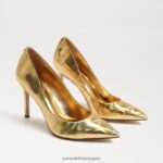 jp Sam Edelman 女性 ヘーゼル色のポインテッドトゥヒール ベガスゴールド 4NFV0P154 履物