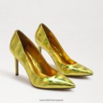 jp Sam Edelman 女性 ヘーゼル色のポインテッドトゥヒール ミモザゴールドメタリック 4NFV0P155 履物