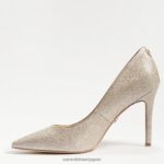jp Sam Edelman 女性 ヘーゼル色のポインテッドトゥヒール ライトゴールドメッシュ 4NFV0P136 履物 - Image 4