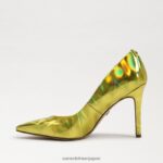 jp Sam Edelman 女性 ヘーゼル色のポインテッドトゥヒール ミモザゴールドメタリック 4NFV0P155 履物 - Image 4