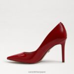 jp Sam Edelman 女性 ヘーゼル色のポインテッドトゥヒール ルビーレッドのパテントレザー 4NFV0P161 履物 - Image 4