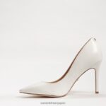 jp Sam Edelman 女性 ヘーゼル色のポインテッドトゥヒール 明るい白い革 4NFV0P164 履物 - Image 4