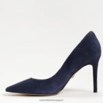 jp Sam Edelman 女性 ヘーゼル色のポインテッドトゥヒール ネイビースエード 4NFV0P166 履物 - Image 4