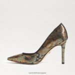jp Sam Edelman 女性 ヘーゼル色のポインテッドトゥヒール ブロンズ 4NFV0P138 履物 - Image 4