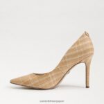 jp Sam Edelman 女性 ヘーゼル色のポインテッドトゥヒール 天然マルチラフィア 4NFV0P142 履物 - Image 4