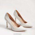 jp Sam Edelman 女性 ヘーゼル色のポインテッドトゥヒール 明るい白い革 4NFV0P164 履物