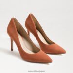 jp Sam Edelman 女性 ヘーゼル色のポインテッドトゥヒール 粉をまぶした粘土 4NFV0P165 履物