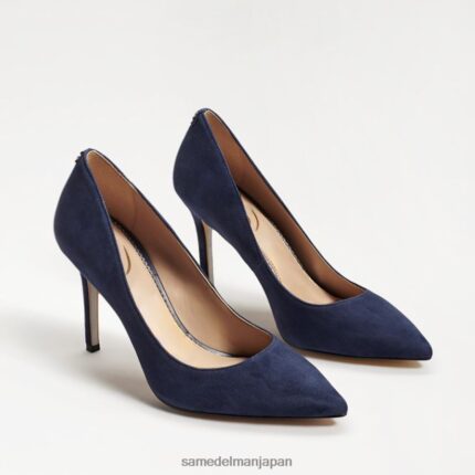 jp Sam Edelman 女性 ヘーゼル色のポインテッドトゥヒール ネイビースエード 4NFV0P166 履物