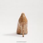 jp Sam Edelman 女性 ヘーゼル色のポインテッドトゥヒール 天然コルク 4NFV0P158 履物 - Image 5