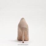 jp Sam Edelman 女性 ヘーゼル色のポインテッドトゥヒール カプチーノ スエード 4NFV0P163 履物 - Image 5