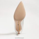 jp Sam Edelman 女性 ヘーゼル色のポインテッドトゥヒール 明るい白い革 4NFV0P164 履物 - Image 6