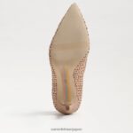 jp Sam Edelman 女性 ヘーゼル色のポインテッドトゥヒール 暖かい日焼け 4NFV0P140 履物 - Image 6