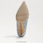 jp Sam Edelman 女性 ヘーゼル色のポインテッドトゥヒール ブルーマルチ 4NFV0P143 履物 - Image 6
