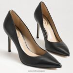 jp Sam Edelman 女性 ヘーゼル色のポインテッドトゥヒール 黒い革 4NFV0P146 履物 - Image 7