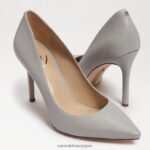 jp Sam Edelman 女性 ヘーゼル色のポインテッドトゥヒール ペブルグレーレザー 4NFV0P151 履物 - Image 7