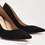 jp Sam Edelman 女性 ヘーゼル色のポインテッドトゥヒール 黒いスエード 4NFV0P162 履物 - Image 7