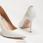 jp Sam Edelman 女性 ヘーゼル色のポインテッドトゥヒール 明るい白い革 4NFV0P164 履物 - Image 7