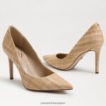 jp Sam Edelman 女性 ヘーゼル色のポインテッドトゥヒール 天然マルチラフィア 4NFV0P142 履物 - Image 7