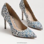 jp Sam Edelman 女性 ヘーゼル色のポインテッドトゥヒール ブルーマルチ 4NFV0P143 履物 - Image 7