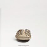 jp Sam Edelman 女性 ベイ16 スライドサンダル 卵の殻の革 4NFV0P535 履物 - Image 3