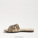 jp Sam Edelman 女性 ベイ16 スライドサンダル 卵の殻の革 4NFV0P535 履物 - Image 4