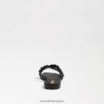 jp Sam Edelman 女性 ベイ16 スライドサンダル 黒い革 4NFV0P534 履物 - Image 5