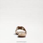 jp Sam Edelman 女性 ベイスライドサンダル アーモンドの特許 4NFV0P378 履物 - Image 5