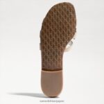 jp Sam Edelman 女性 ベイスライドサンダル アーモンドの特許 4NFV0P378 履物 - Image 6
