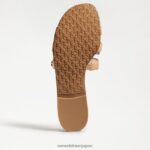 jp Sam Edelman 女性 ベイスライドサンダル アーモンドの特許 4NFV0P20 履物 - Image 6