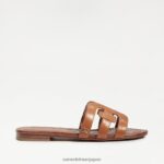 jp Sam Edelman 女性 ベイスライドサンダル サドルレザー 4NFV0P14 履物 - Image 2