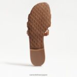 jp Sam Edelman 女性 ベイスライドサンダル サドルレザー 4NFV0P14 履物 - Image 6