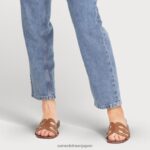 jp Sam Edelman 女性 ベイスライドサンダル サドルレザー 4NFV0P14 履物 - Image 8
