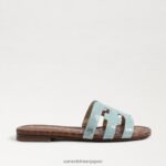 jp Sam Edelman 女性 ベイスライドサンダル シーフォームブルー 4NFV0P6 履物 - Image 2