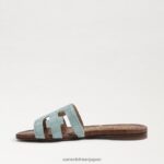 jp Sam Edelman 女性 ベイスライドサンダル シーフォームブルー 4NFV0P6 履物 - Image 4