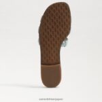 jp Sam Edelman 女性 ベイスライドサンダル シーフォームブルー 4NFV0P6 履物 - Image 6