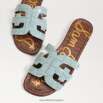 jp Sam Edelman 女性 ベイスライドサンダル シーフォームブルー 4NFV0P6 履物 - Image 7