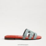 jp Sam Edelman 女性 ベイスライドサンダル タイドブルー/オレンジポピー 4NFV0P9 履物 - Image 2