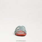 jp Sam Edelman 女性 ベイスライドサンダル タイドブルー/オレンジポピー 4NFV0P9 履物 - Image 3