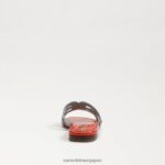 jp Sam Edelman 女性 ベイスライドサンダル タイドブルー/オレンジポピー 4NFV0P9 履物 - Image 5