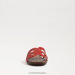 jp Sam Edelman 女性 ベイスライドサンダル テラコッタレッド 4NFV0P23 履物 - Image 3