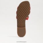 jp Sam Edelman 女性 ベイスライドサンダル テラコッタレッド 4NFV0P23 履物 - Image 6